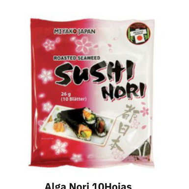 Alga Nori 10Hojas